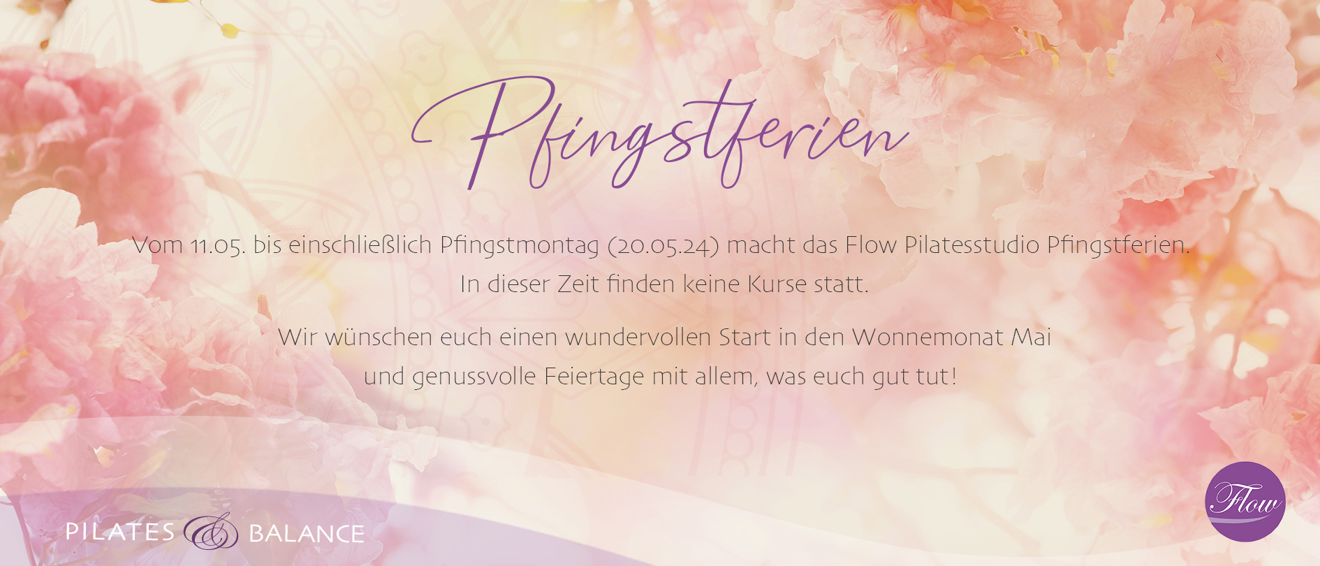 Pfingstferien Flow Training Pilates Yoga Castrop-Rauxel Dormund Bochum Personal Training